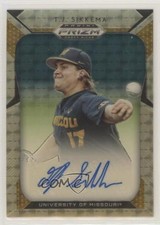 2019 Panini Prizm Draft Picks Auto Gold Vinyl Prizm /5 TJ Sikkema #58 Auto 0c2