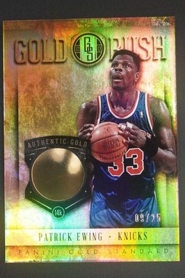 2012-13 Panini Gold Standard Patrick Ewing #73 Gold Rush /25 Authentic 14k DA353