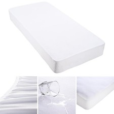 Mattress Protector Cover Waterproof Cotton Terry Hypoallergenic Fitted Full Home