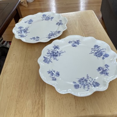 VINTAGE TWO Coalport Appetizer Bread & Butter Plates 9  Bone China England NICE!