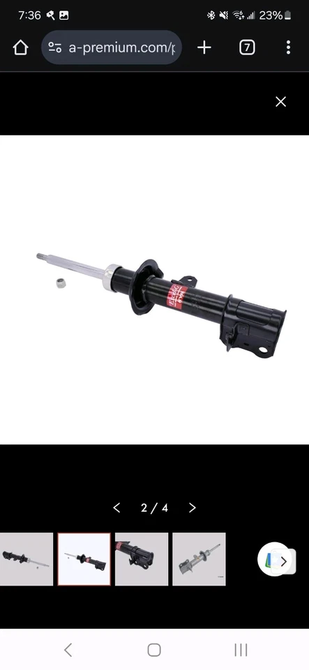 Apoio de suspensão traseiro direito KYB para Toyota MR2 Spyder 2000-2005 - Amortecedores hv - Imagem 3 de 4