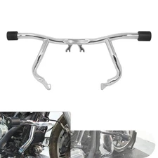 Chrome Flat Out Engine Guard Crash Bar Fits For Harley Road King FLHR 2014-2025
