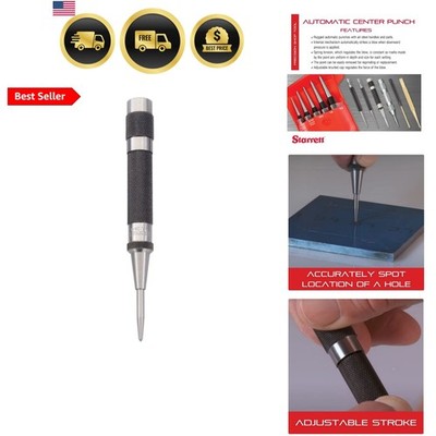 Steel Automatic Center Punch with Adjustable Stroke - 5'' Length, 9/16'' Punch ...