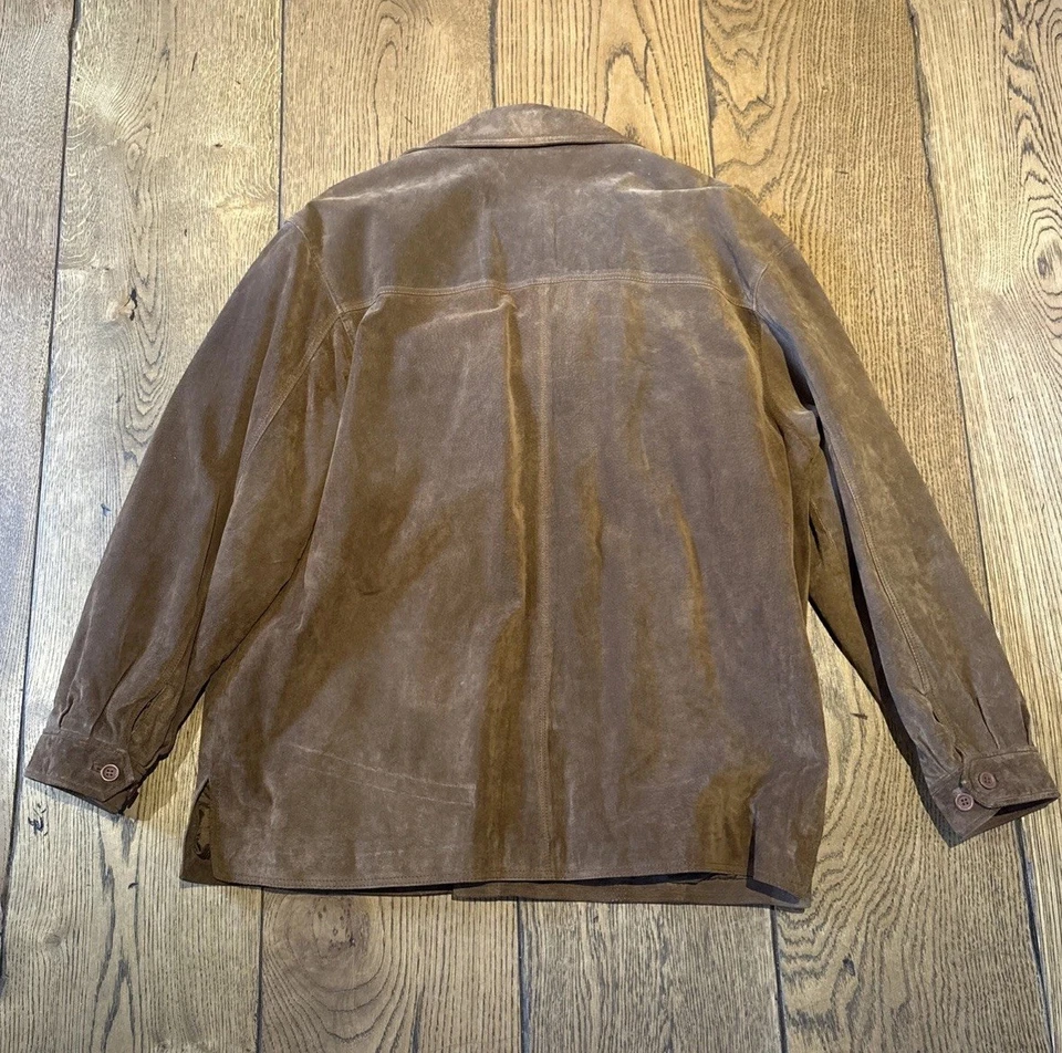 Wilsons - M. Julian - Men’s Brown Suede Leather Jacket - Size XL - VGC - Image 4 of 4