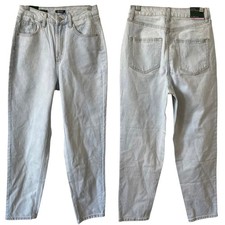 NEW WILD FABLE High Rise Curvy Tapered Denim Jeans Light Blue Wash Size 4