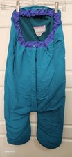 The Original Baby Bag, Green With Purple Trim, Infant Size 3-12 Months, USA Made