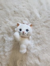 Tienda Disney Japón Marie Gato Blanco con Lazo Rosa Peluche Pelo Garra Clip