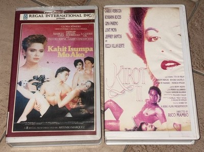 Kahit Isumpa Mo Ako (1990) & Kirot II (1995) Lot of 2 VHS NTSC Filipino