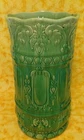 Vintage Brush McCoy Umbrella Stand - "Green Man" # 104 Mold - 20" Tall!