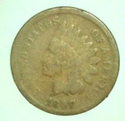 1867 Indian Head Cent G5 Full Date US Penny Circulated Better Detail