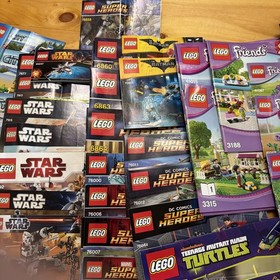 LEGO Instructions Manuals Various Bulk Lot - City Star Wars Heroes Turtles - 50+