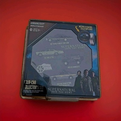 Greenlight Supernatural Chevy Impala Wrangler Sahara Ford Crown Vic 4 Car Set 