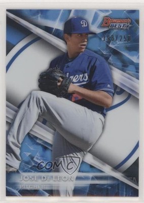 2016 Bowman's Best Top Prospects Blue Refractor 193/250 Jose De Leon #TP-33 04eb