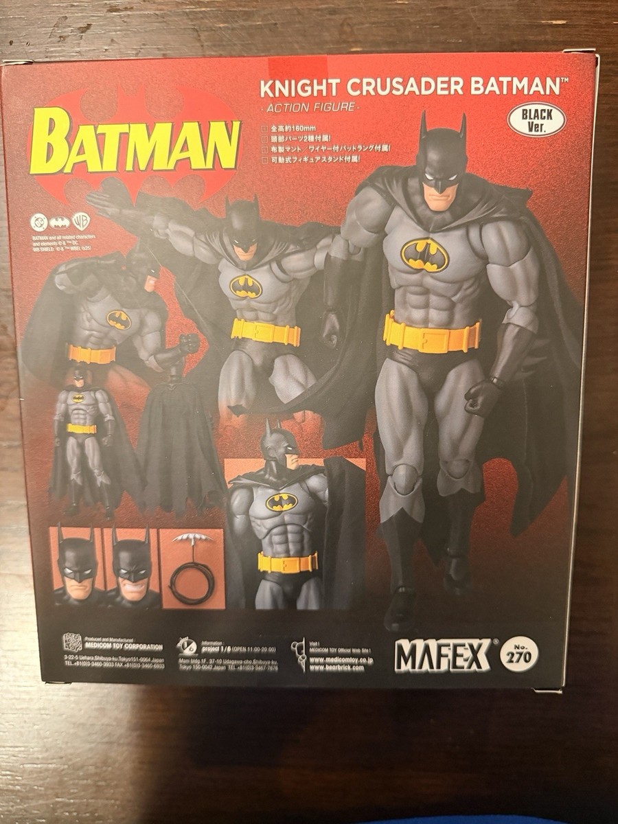Mafex No. 270 Knight Crusader Batman Black Ver. Medicom Exclusive