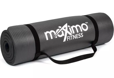 Maximo Yoga Fitness Mat Extra Thick Multipurpose Workout (Meas: 72 x 24) Black￼