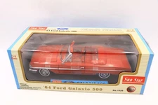 Sun Star 1964 Ford Galaxie 500 Convertible Red Diecast 1:18 1420 New Banded
