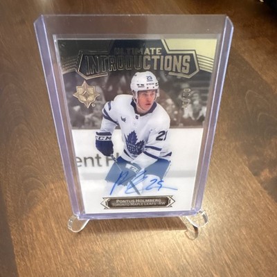 2022-23 Upper Deck Ultimate Introductions Auto /50 Pontus Holmberg Maple Leafs