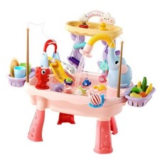 2027 Upgraded 4-in-1 Water Table for Toddlers 2-3, Kids Sensory Table New Pink
