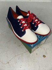 RARE Vintage KEDS GRASSHOPPERS Slip on canvas sneakers Size 9 NOS