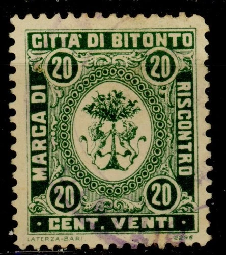 Italy local revenue Bitonto marca da bollo fiscal