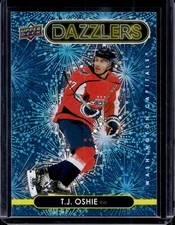 T.J. Oshie 2021-22 Upper Deck #DZ-98 Dazzlers Blue