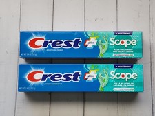 (Pack of 2) Crest Plus Scope Minty Fresh Striped Toothpaste, 5.4 oz, Exp 02-2028 0.91 per gallon