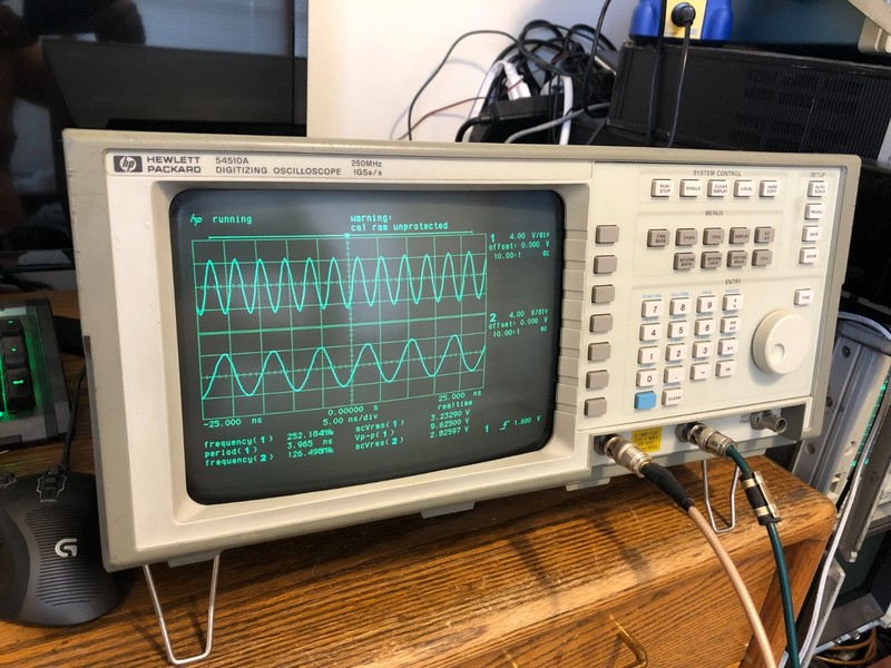 HP Agilent 54510A Digitizing Oscilloscope 2-Ch 250MHz 1GSa/s Tested