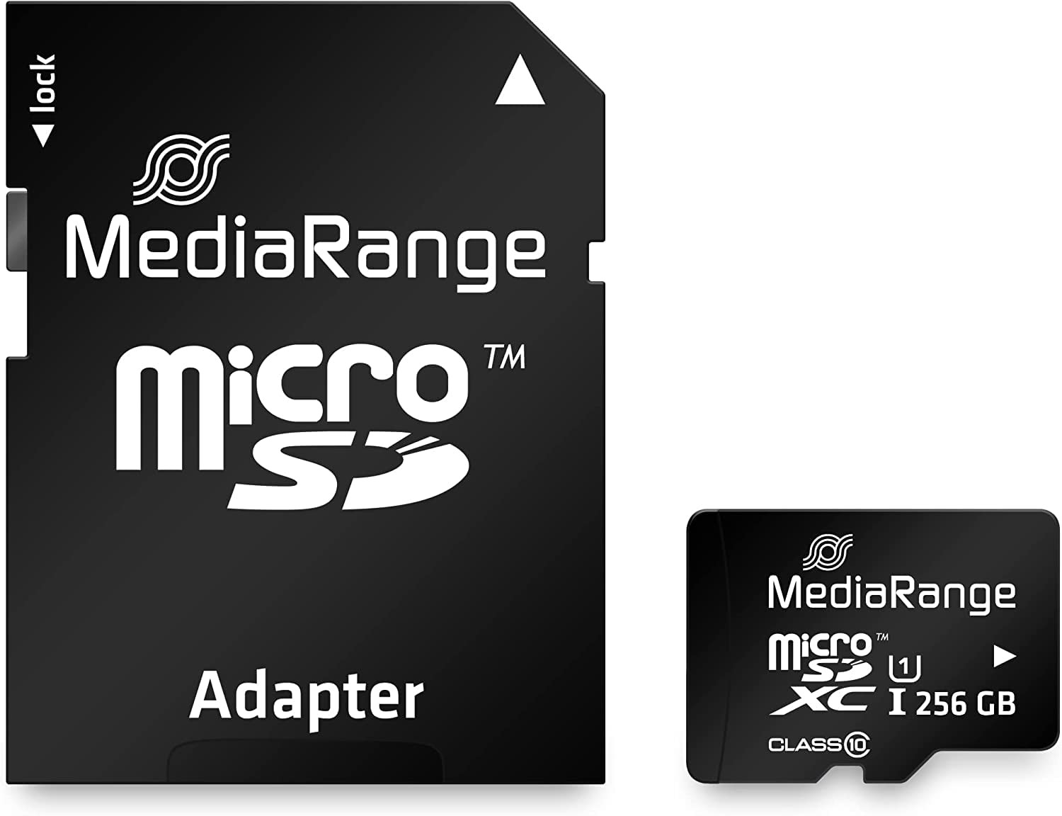 MediaRange SD MicroSD Card 256GB UHS-1 Cl.10 inkl. NUOVO