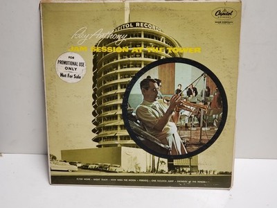 1956 12'' LP - Ray Anthony    Jam Session At The Tower - Jazz PROMO Capitol