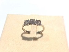 Anello donna trilogy diamanti oro bianco 18 kt 750% caratura 0,285 misura 13