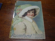 Vintage 1911 Rumford Receipt Book Baking Booklet Cook Rumford Chemical Works RI