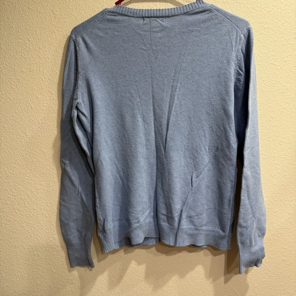 Cherokee Boys M Cotton Blend Argyle Multicolor Cardigan Long Sleeve Sweater - Image 2 of 4