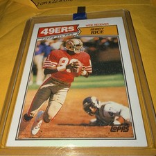 Topps 1987 Jerry Rice #115 All Pro San Francisco 49ers NFL Football Card