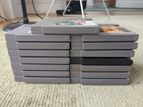 Lot of 15 NES Games Nintendo Tested Racket Attack Archon Baseball Stars Karate