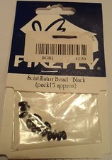 Perles d'attache mouche noires pour scintillateur Firefly environ 15 en paquet environ 6 mm FreeP&P