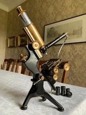 Vintage Watson Edinburgh H No.2 Reflected Light Metallurgical Microscope - c1936