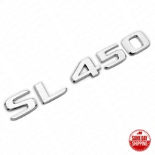 17-21 For Mercedes SL 450 Letter Emblem Luggage Trunk Lid Badge AMG Sport Chrome