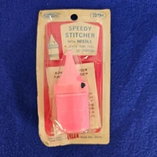 NIP Vintage Penn Products SPEEDY STITCHER with Needle Sewing Awl Pink 