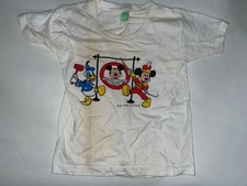 VTG 70S 80S YOUTH MICKEY MOUSE CLUB DONALD DUCK WALT DISNEY SHIRT