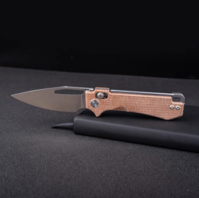 Real Steel Vis Folding Knife 2.75'' 12C27 Sandvik Steel Blade Micarta Handle