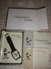 Disney Steamboat Willie Watch With Original Box & Papers