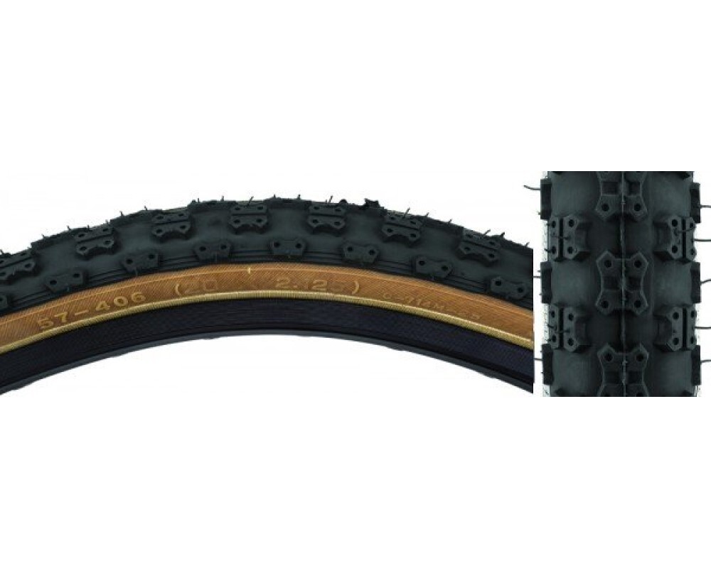 Kenda K50 Comp III BMX Tire 20x2.125 Black/Gum Steel Bead