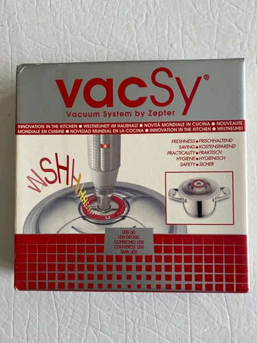 Vacsy Lexi Grey Lid by Zepter for 16 cm Pot Containers works with Vaccum pump
