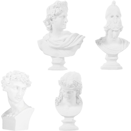 4PCS Skulptur Statue Griechischen Statuen Und Skulpturen Büste Statue - Bild 9 von 12