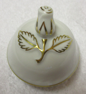 Kaiser Moosrose Ersatzdeckel 6,5 cm Goldrand kleine Kaffeekanne evtl. Zuckerdose