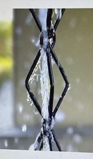 U NITT DIAMOND LINK RAIN CHAINS, 8 1/2 ft