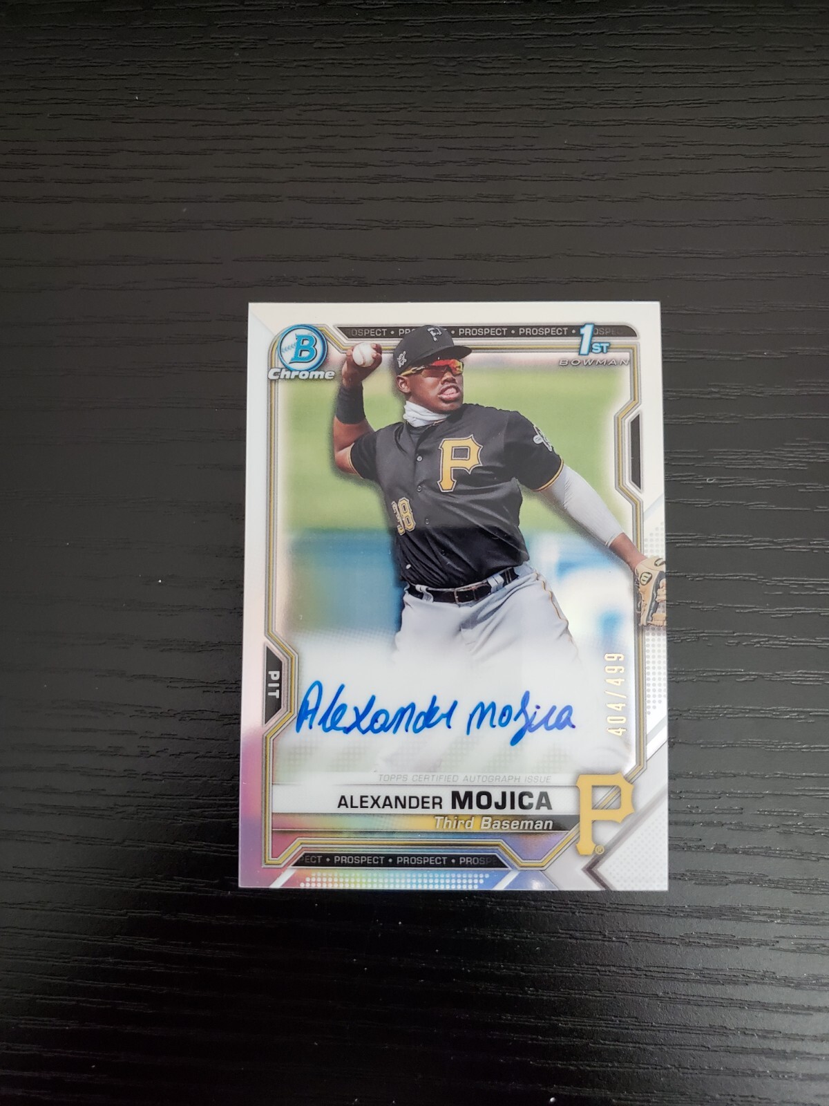 Alexander Mojica - 2021 Bowman Chrome 1st Bowman Autograph - REFRACTOR AUTO /499
