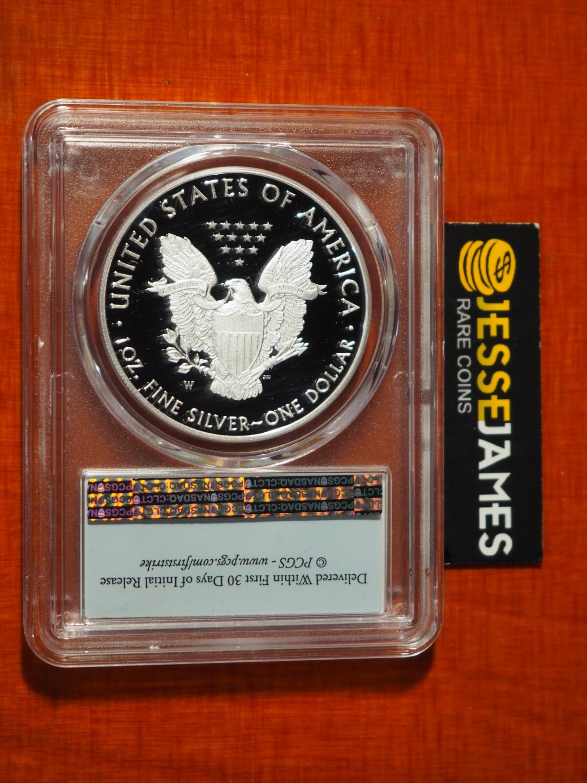 2020 W PROOF SILVER EAGLE WORLD WAR II V75 PRIVY PCGS PR69 DCAM FIRST