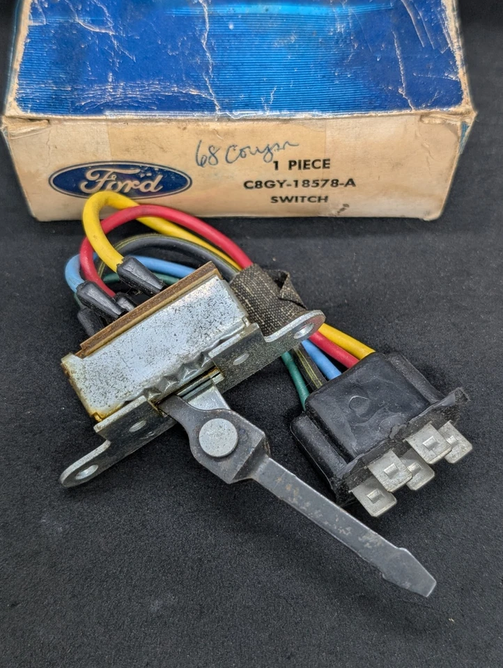 NOS 1968 1969 MERCURY COMET MONTEGO CYCLONE A/C HEATER FAN BLOWER SWITCH - Image 2 of 4