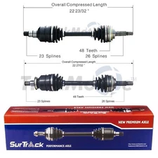 Pair Of 2 Front CV Joint Axle Shafts for Toyota Camry Corolla RAV4 SurTrack Set